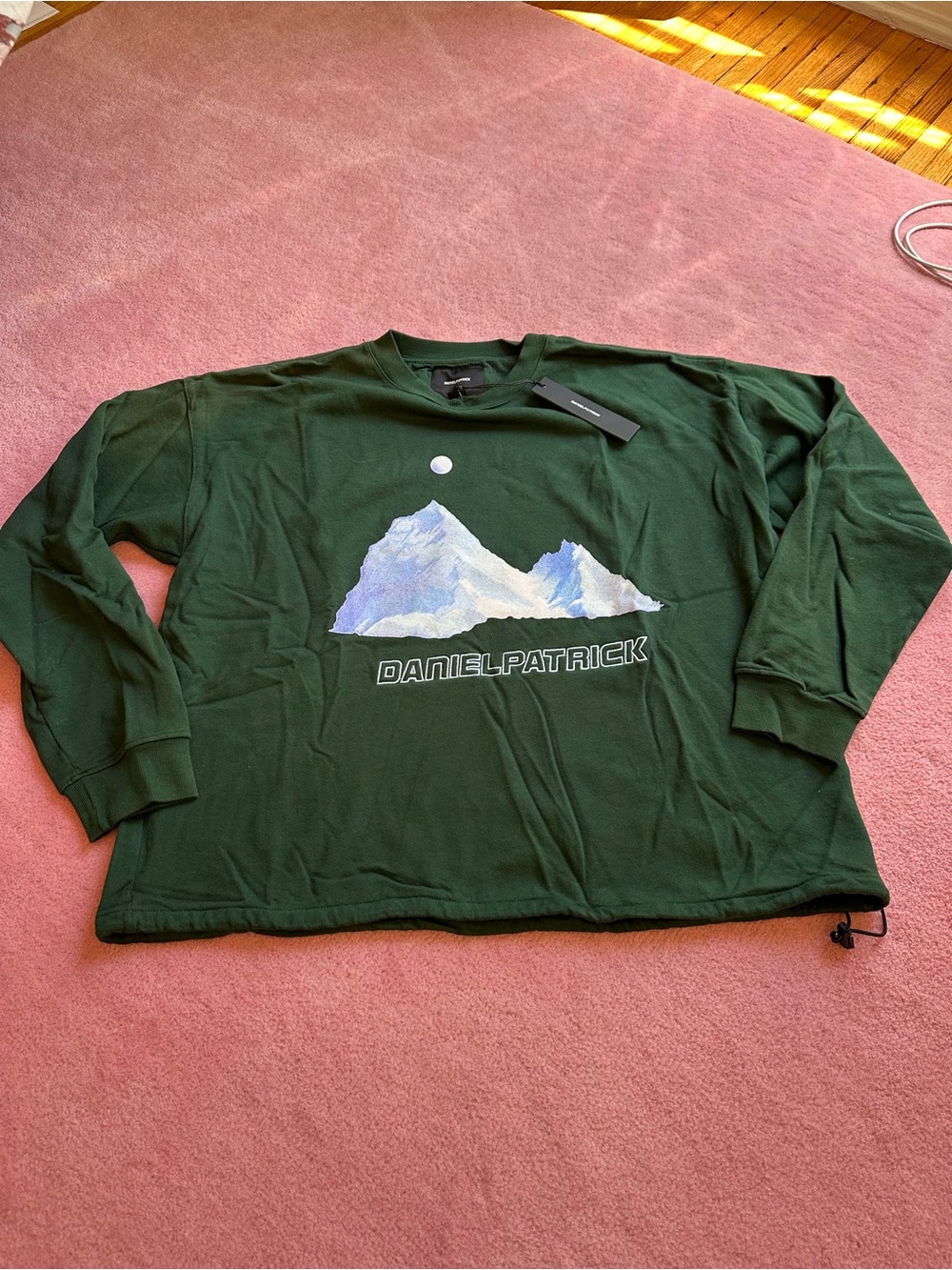 Daniel Patrick Desert Mountain Bungee Sweatshirt in Green